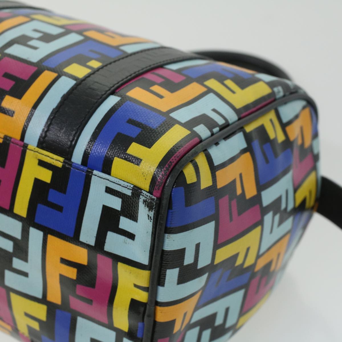 FENDI Zucca Canvas Hand Bag Multicolor 33276