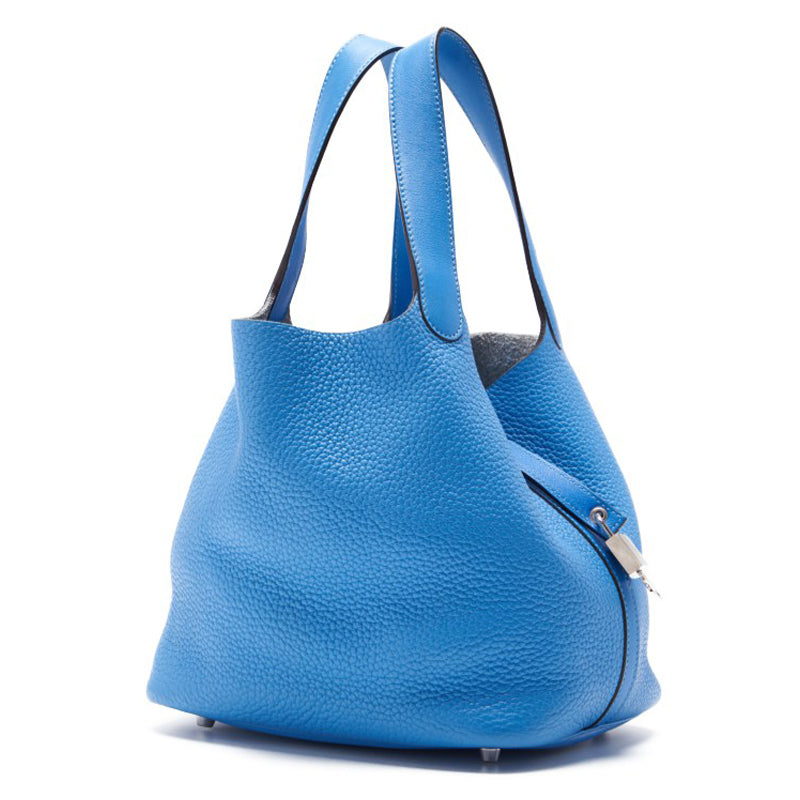 HERMES Picotin Lock MM Handbag  Clemence  Blue Paradise Blue Paradise Handbag  Handbag Lady Handbag Hybrid ÃƒÂ£Ã¢â€šÂ¬Ã‚Â ShipÃƒÂ£Ã¢â€šÂ¬Ã¢â‚¬Ëœ Himalan Bookstore Online