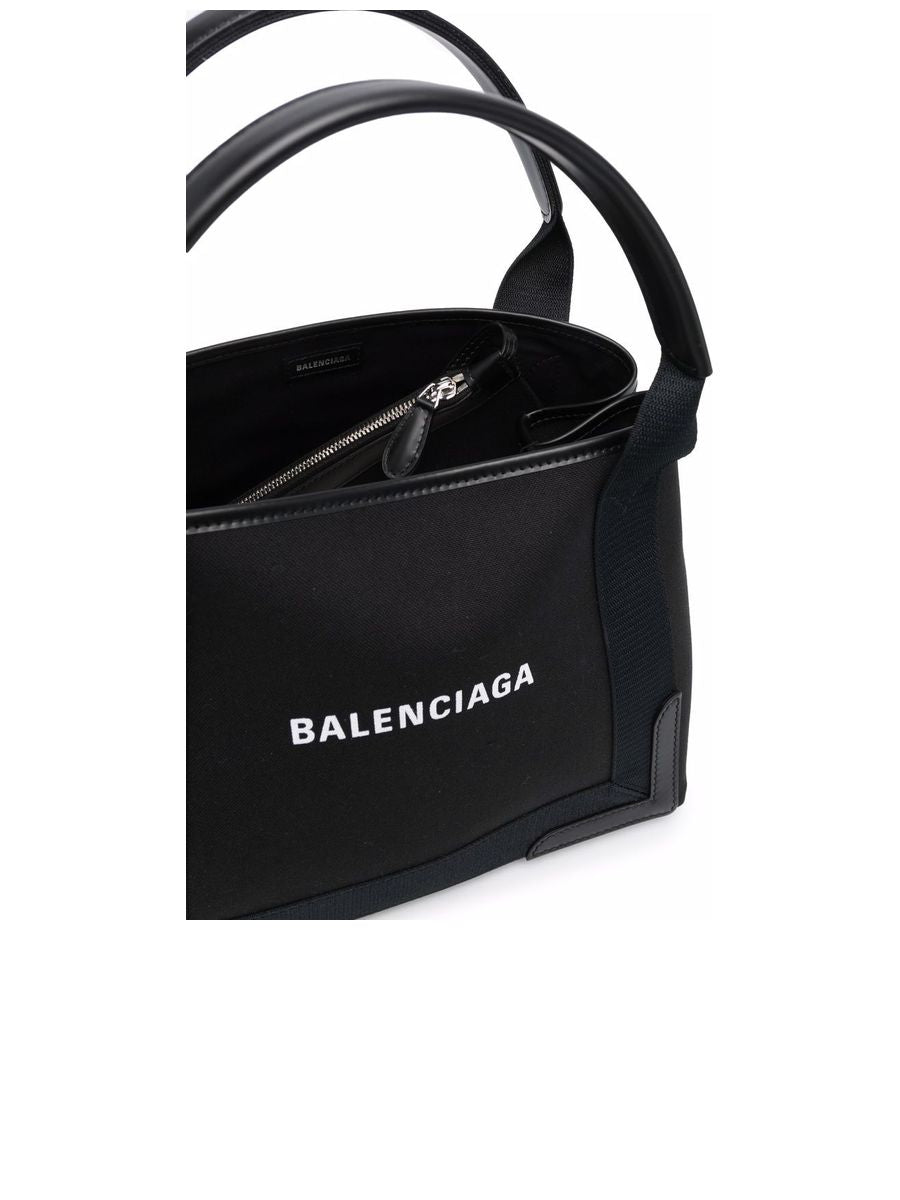 Navy Small Cabas in Black
