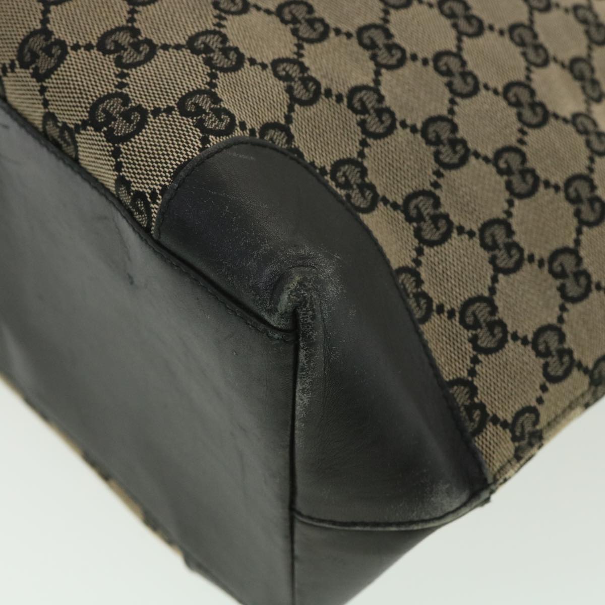 GUCCI GG Canvas Hand Bag Navy 1121 34050