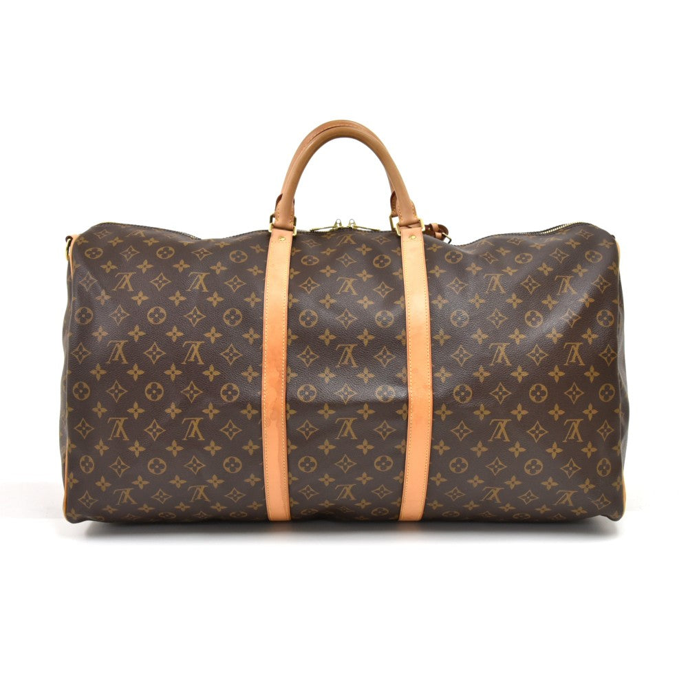 Louis Vuitto Keepall 60 Bandouliere Monogram Canvas Bag