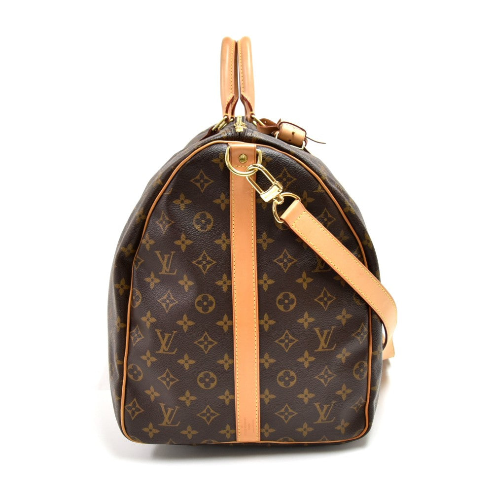 Louis Vuitto Keepall 60 Bandouliere Monogram Canvas Bag