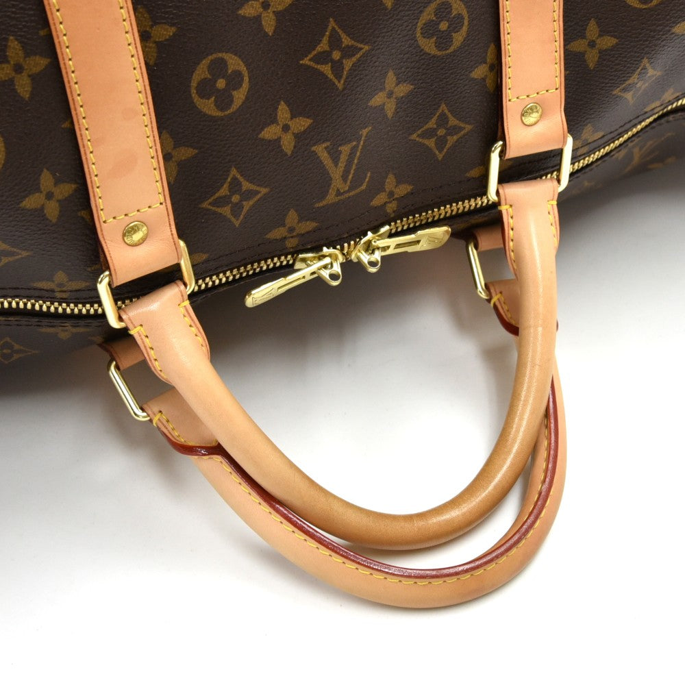 Louis Vuitto Keepall 60 Bandouliere Monogram Canvas Bag