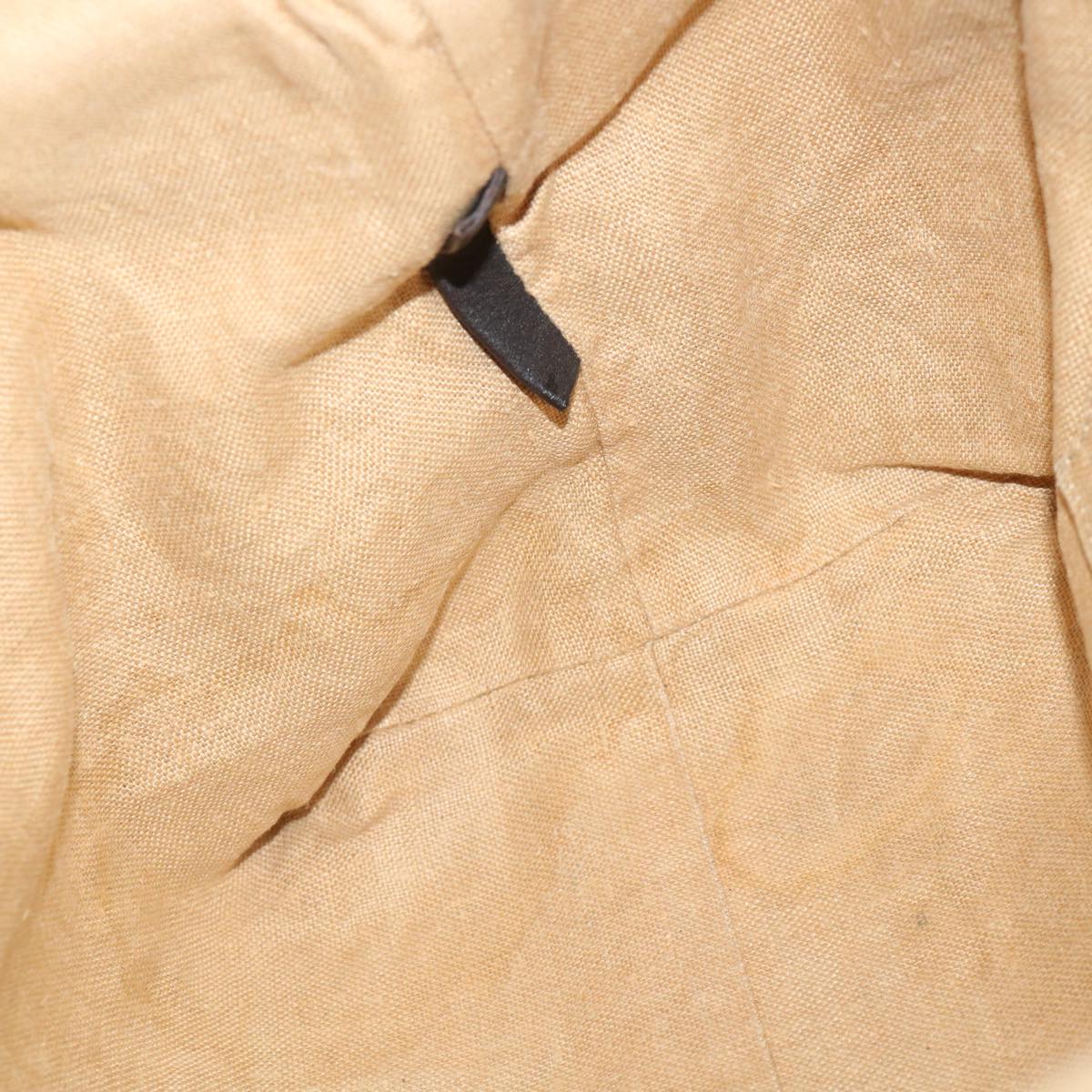 FENDI Zucca Canvas Hand Bag Brown Black 34311