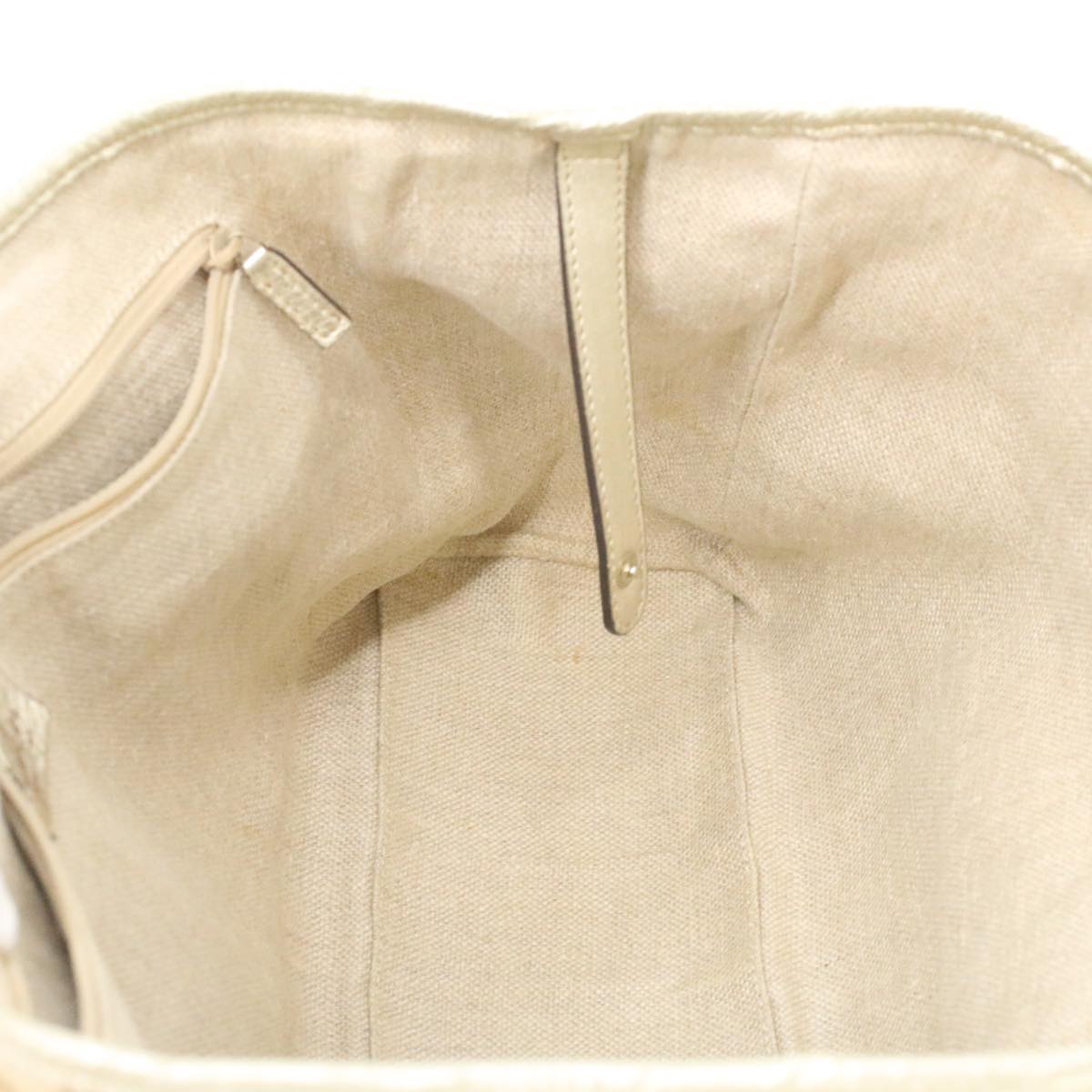 GUCCI GG Canvas Tote Bag Beige Champagne Gold 34597