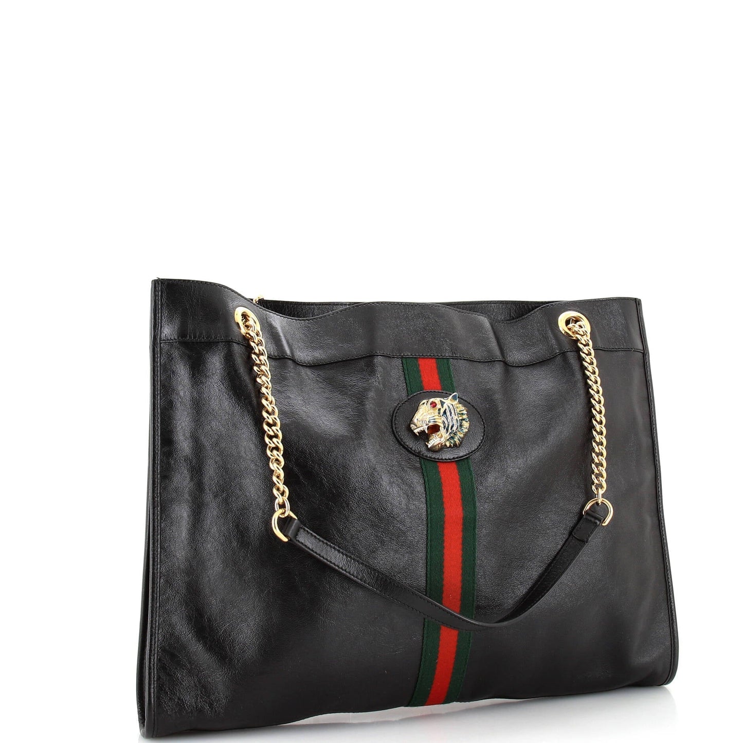 Rajah Chain Tote Leather Large