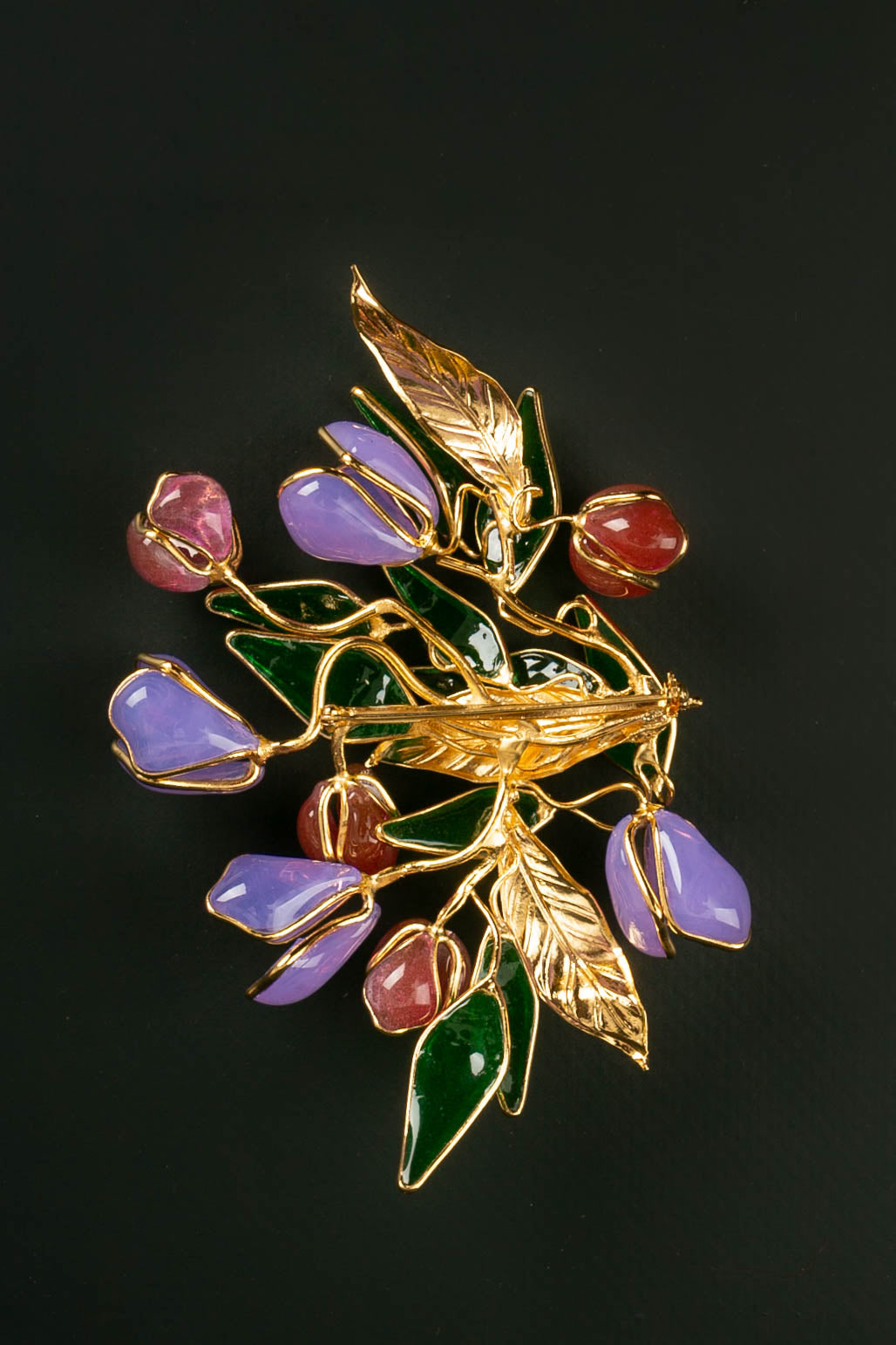 Broche en pÃƒÆ’Ã‚Â¢te de verre Augustine