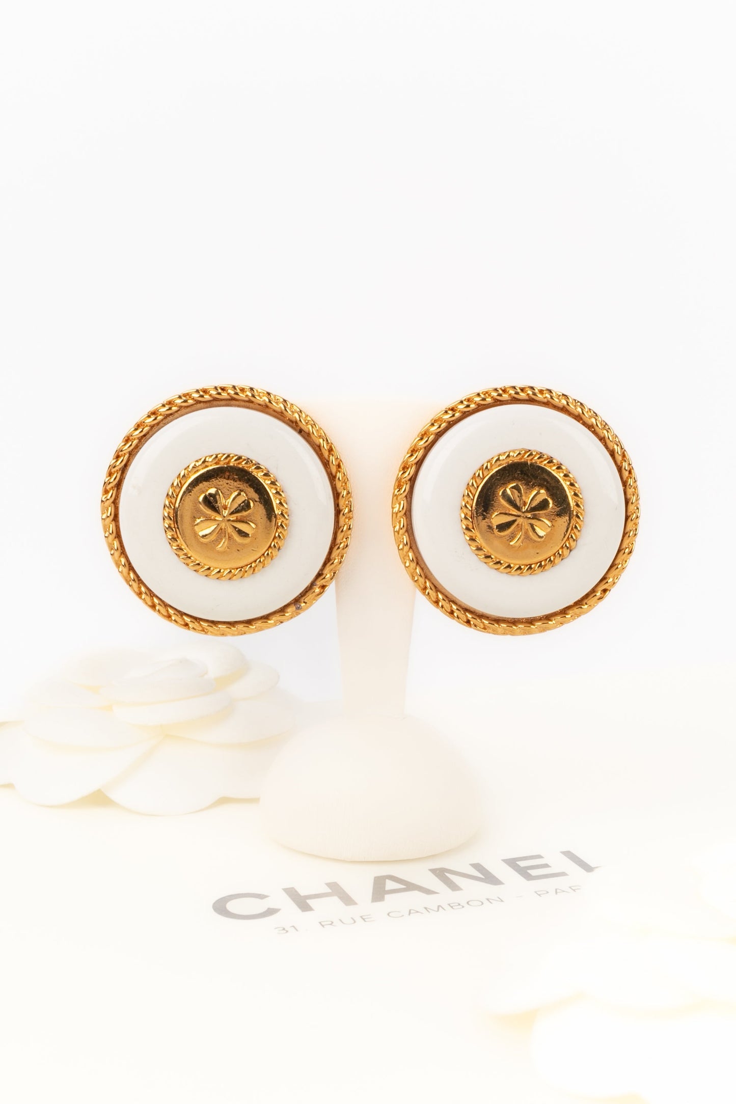 Boucles d'oreilles trÃ¨fles Chanel