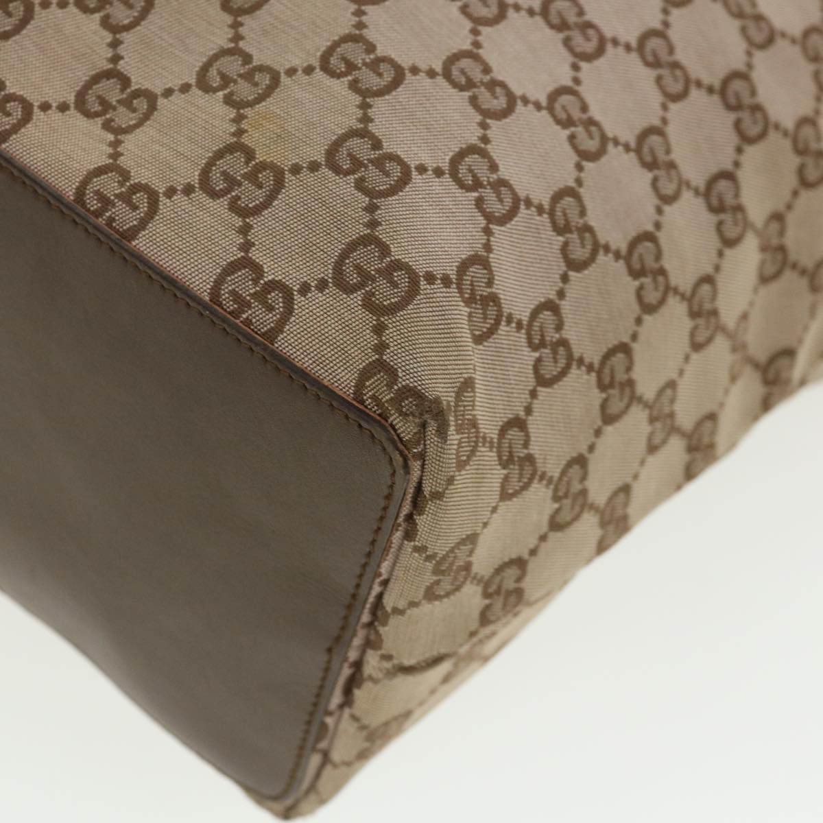GUCCI GG Canvas Shoulder Bag Beige 1098 35367