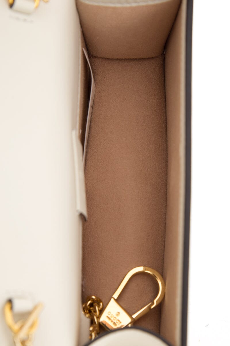 Gucci Cream Sylvie Super Mini Handbag