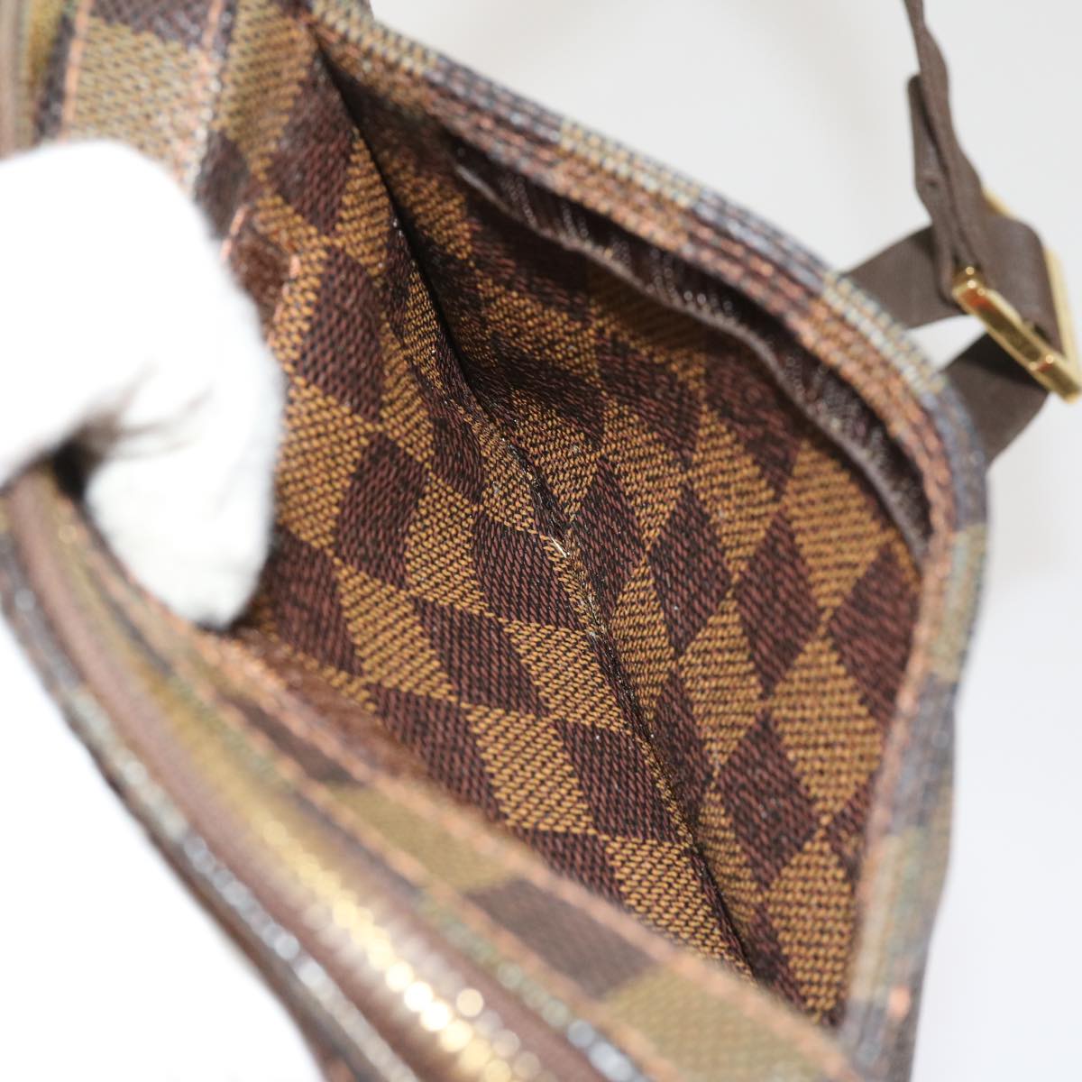 LOUIS VUITTON Damier Ebene Geronimos Shoulder Bag N51994 LV 36095