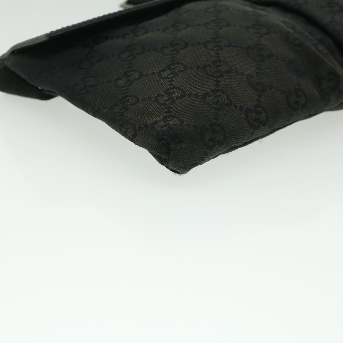 GUCCI GG Canvas Waist Bag Black 28566 36224