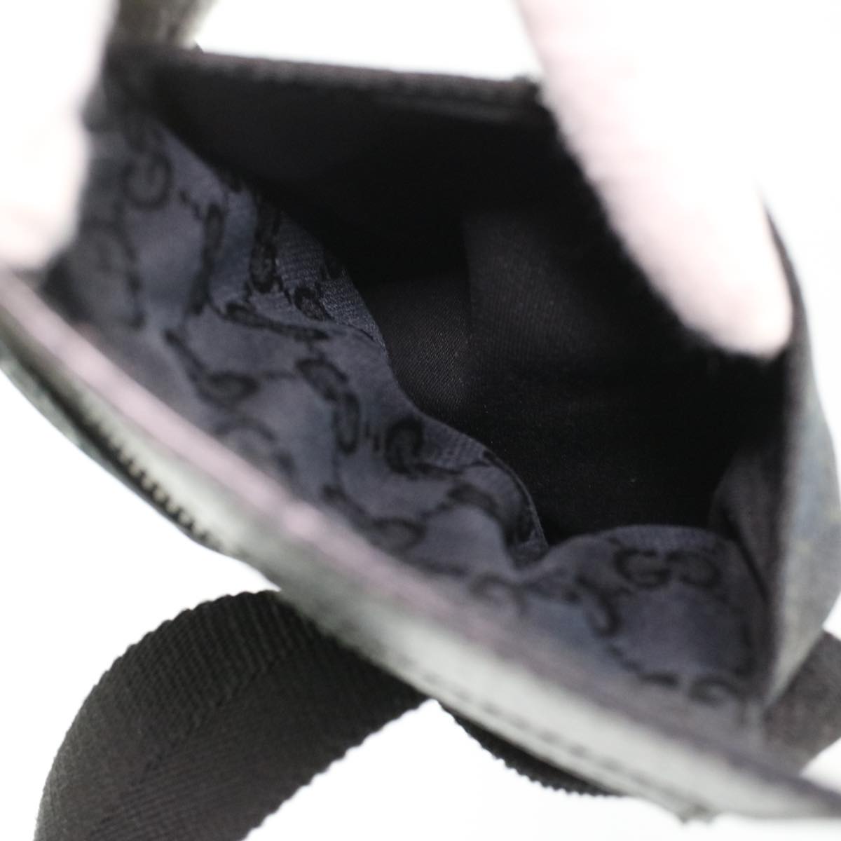 GUCCI GG Canvas Waist Bag Black 28566 36224