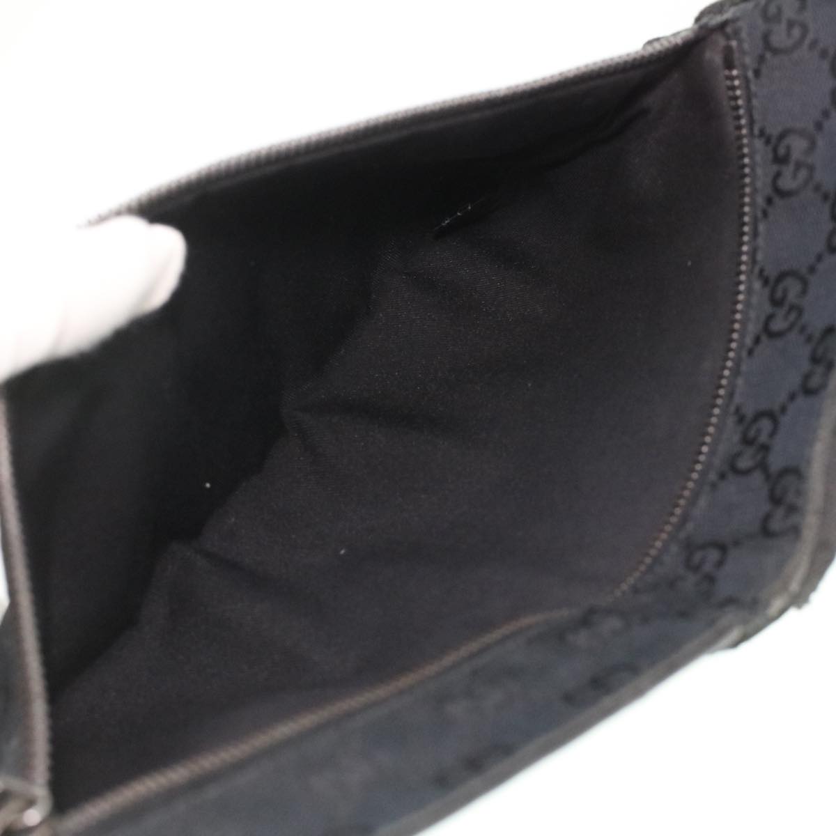 GUCCI GG Canvas Waist Bag Black 28566 36224
