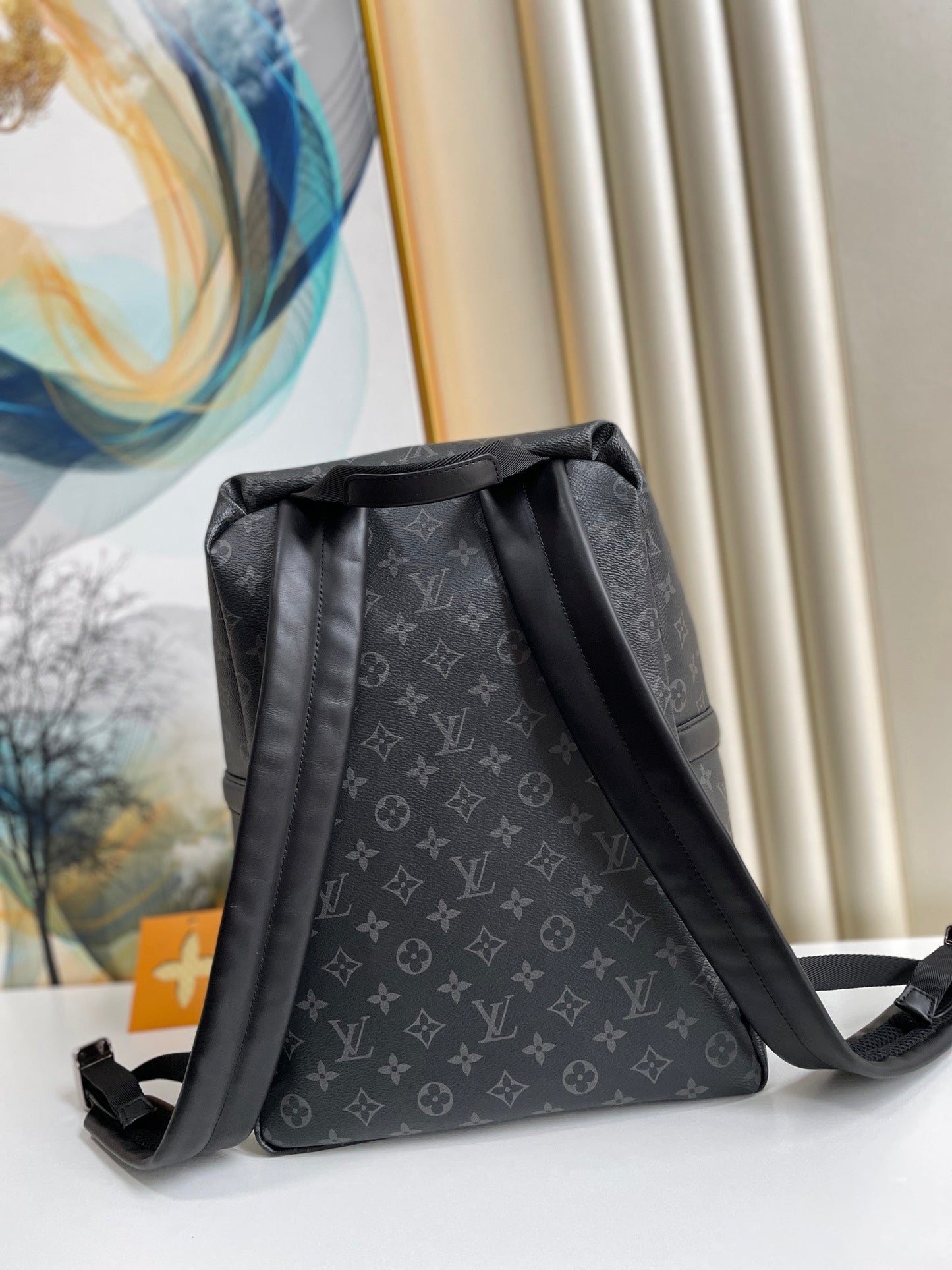 LV GLAMIscovery Backpack PM Monogram Eclipse Canvas For Men, Bags 40cm LV M43186