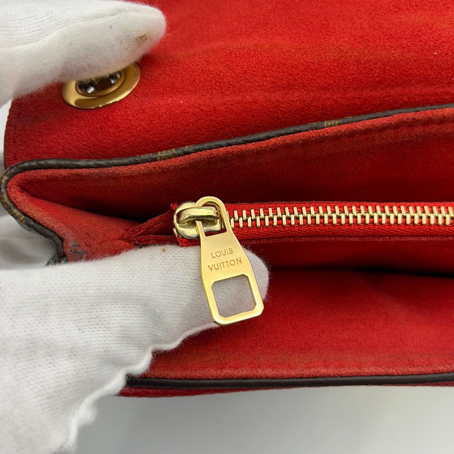 LOUIS VUITTON Monogram Pallas Chain Cherry 2100301162075