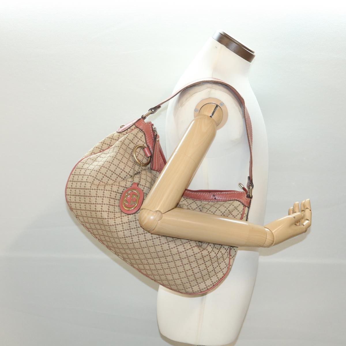 GUCCI Shoulder Bag Canvas Beige 232955 36404