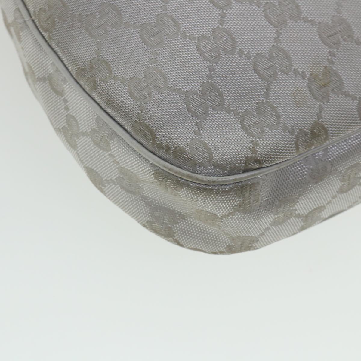 GUCCI GG Canvas Hand Bag Silver 2683757 36427