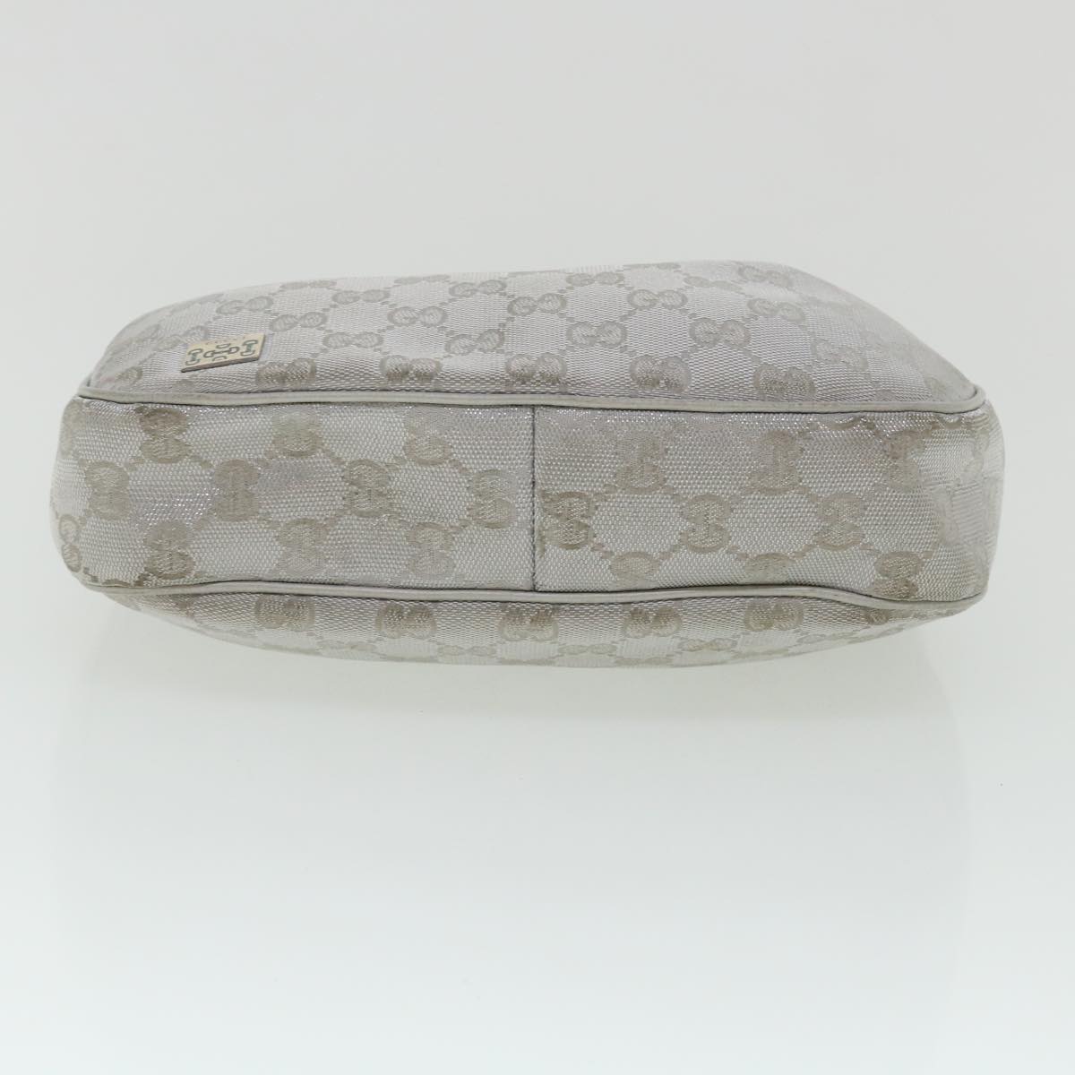 GUCCI GG Canvas Hand Bag Silver 2683757 36427
