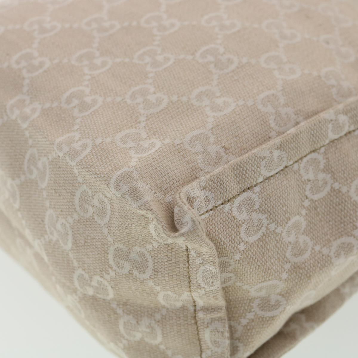 GUCCI GG Canvas Hand Bag Beige 283414 36445