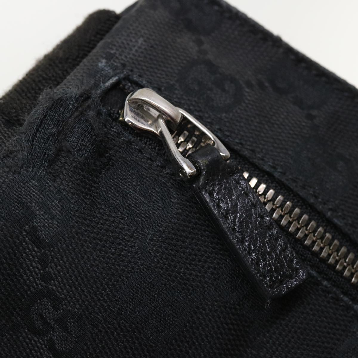 GUCCI GG Canvas Waist Bag Black 28566 36493