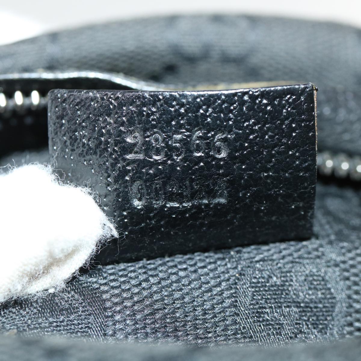 GUCCI GG Canvas Waist Bag Black 28566 36493