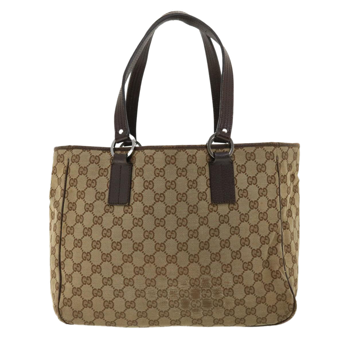 GUCCI GG Canvas Hand Bag Beige 113017 36542