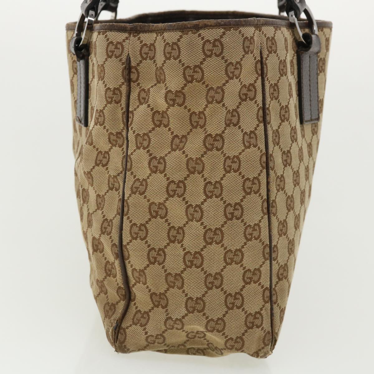 GUCCI GG Canvas Hand Bag Beige 113017 36542