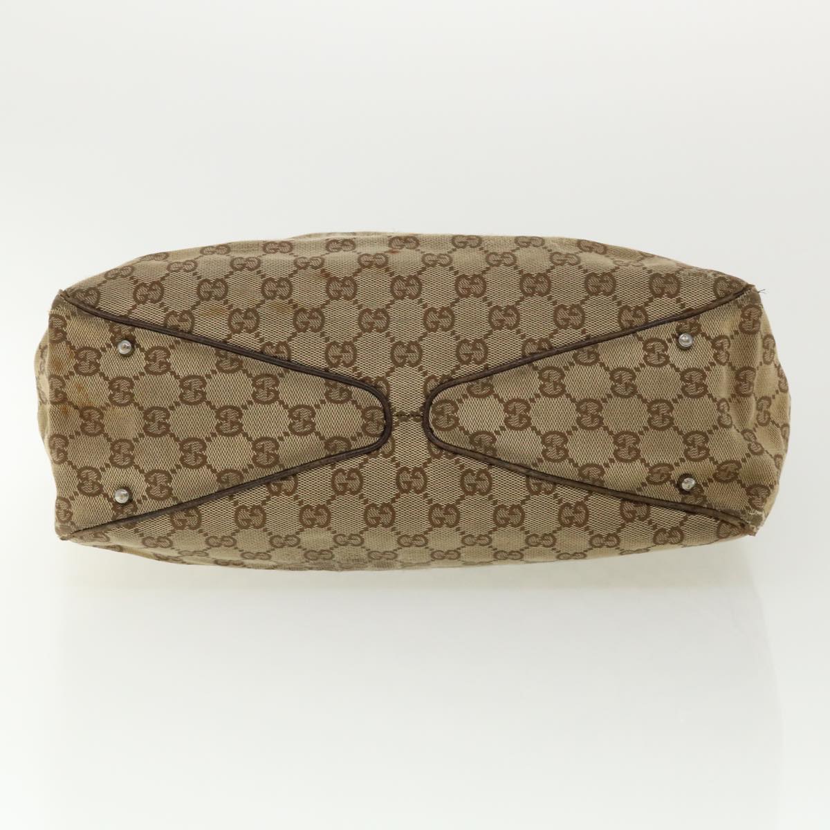 GUCCI GG Canvas Hand Bag Beige 113017 36542