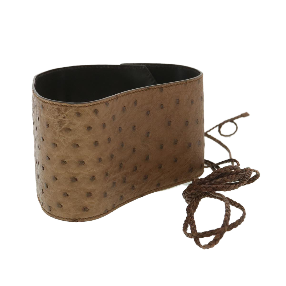 GUCCI Belt Quillmark Leather 25.2"" Brown 36544