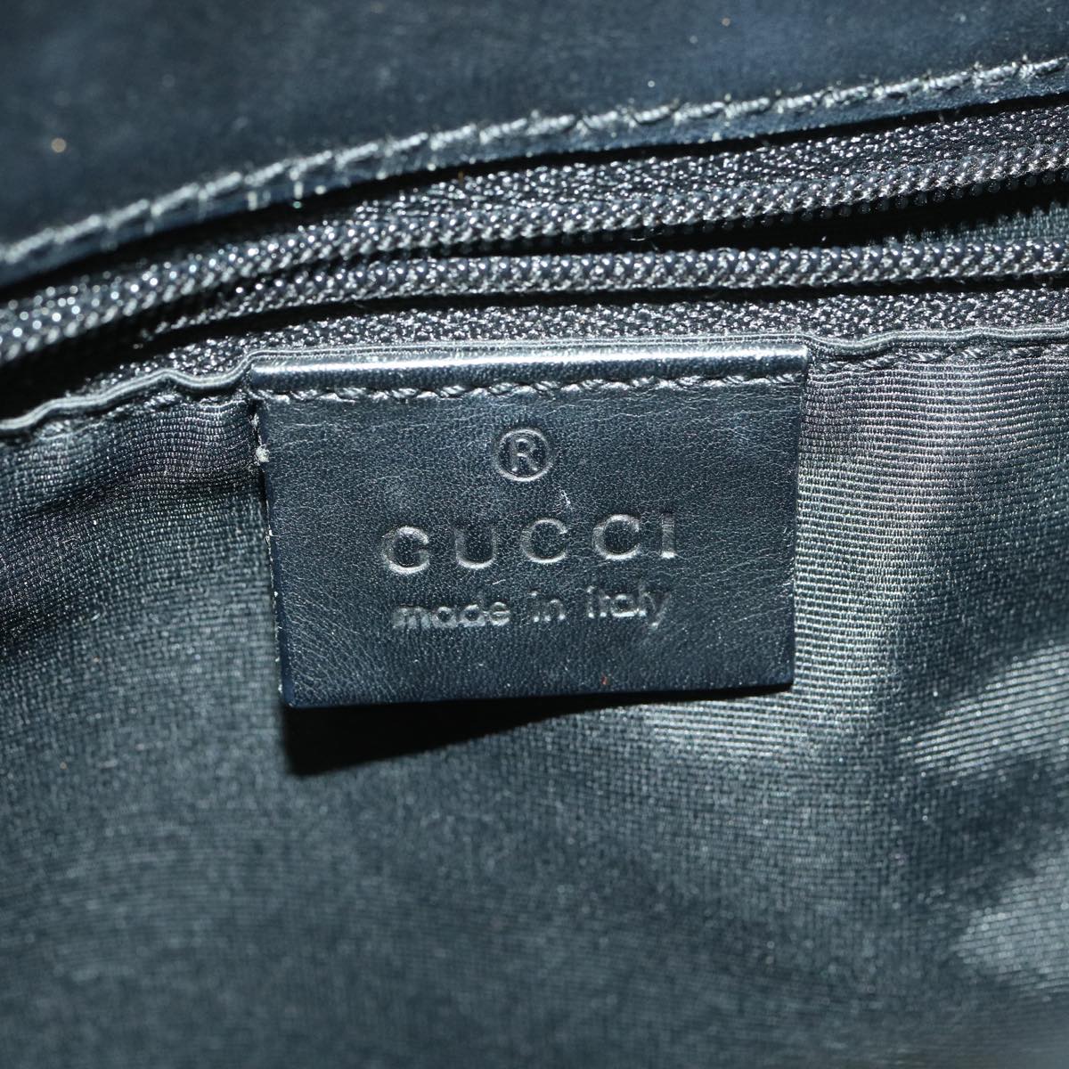 GUCCI GG Canvas Tote Bag Black 31244 36578