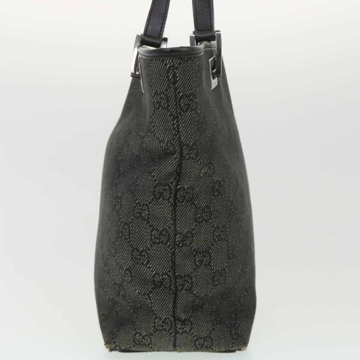 GUCCI GG Canvas Tote Bag Black 31244 36578