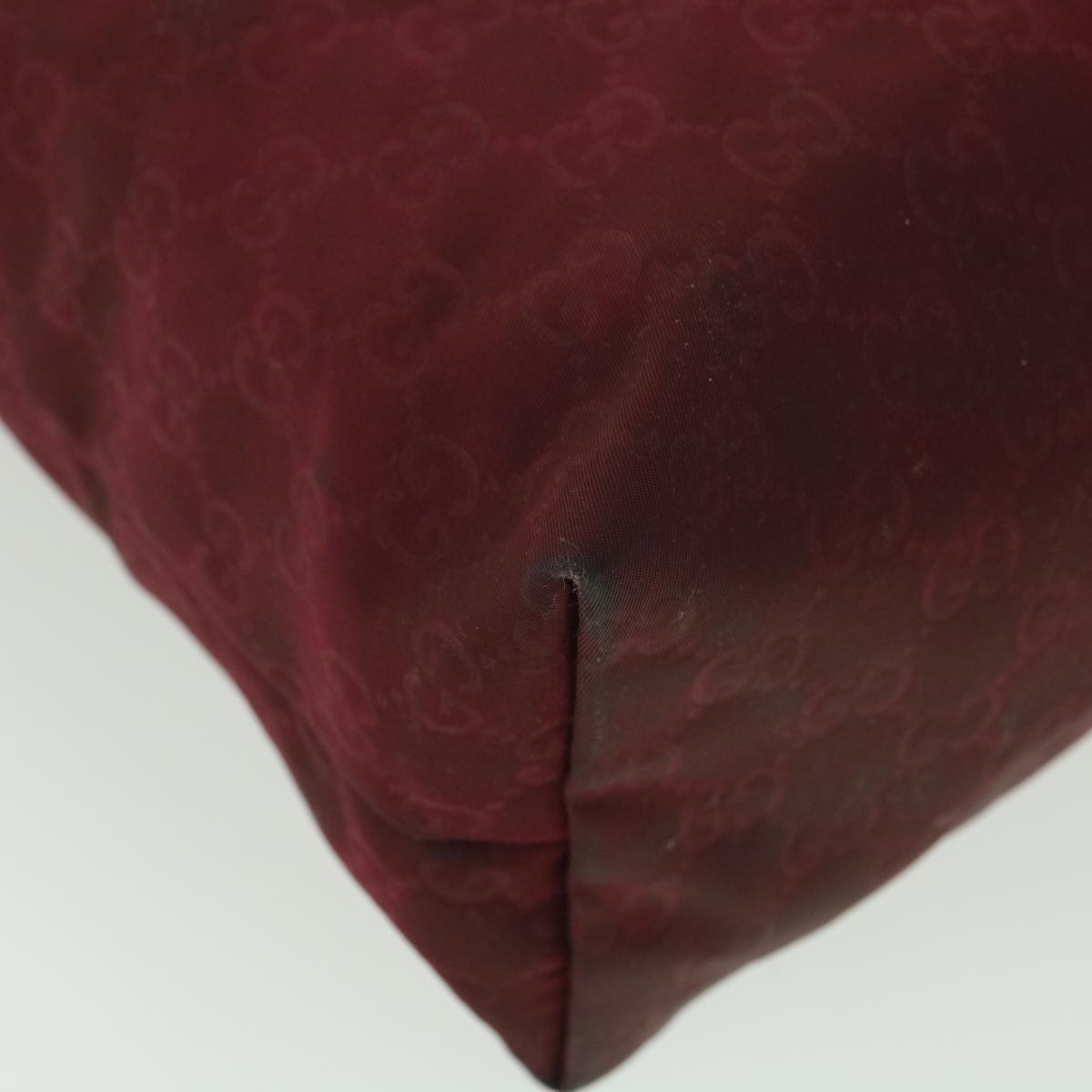 GUCCI GG Canvas Tote Bag Wine Red 295252 36590