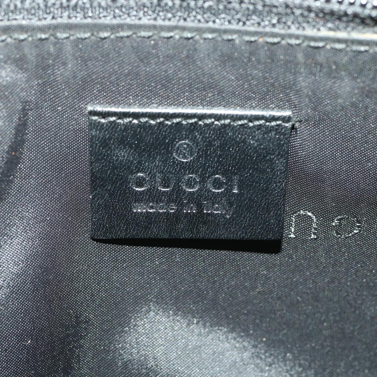 GUCCI GG Canvas Accessory Pouch Black 039.1103 36599
