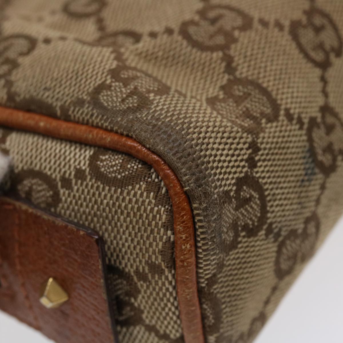 GUCCI GG Canvas Pouch Beige 120978 36673