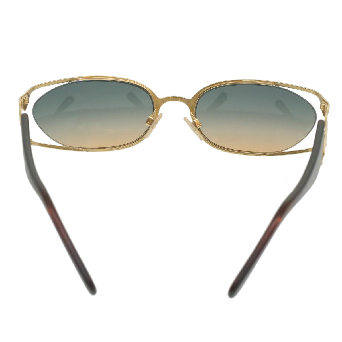 GUCCI Sunglasses Platstick Gold Brown 36713