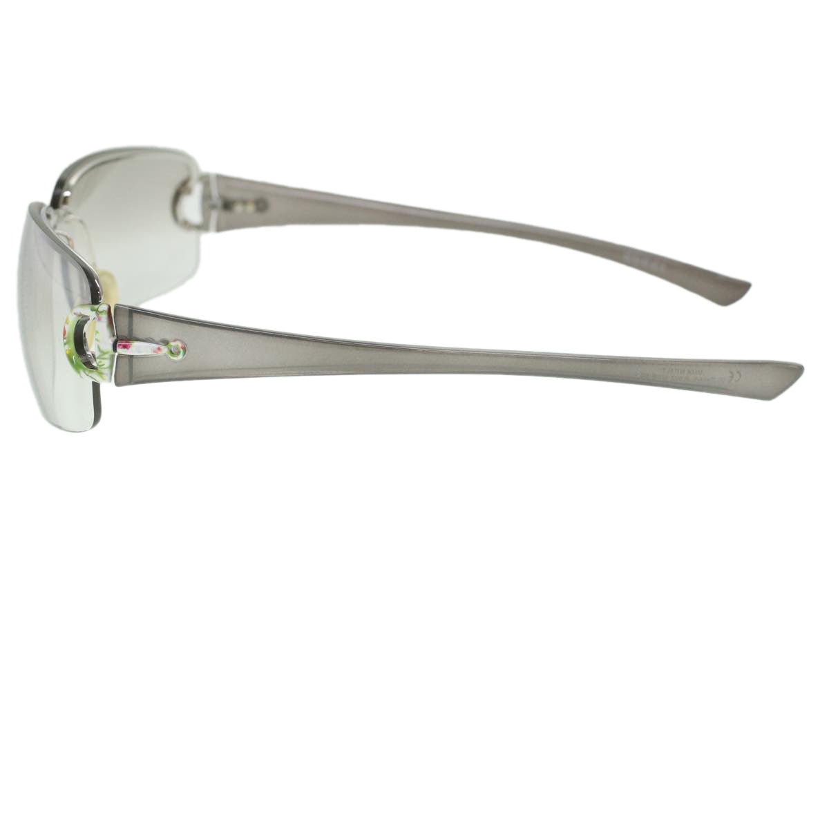 GUCCI Floral Sunglasses Platstick Black 36753