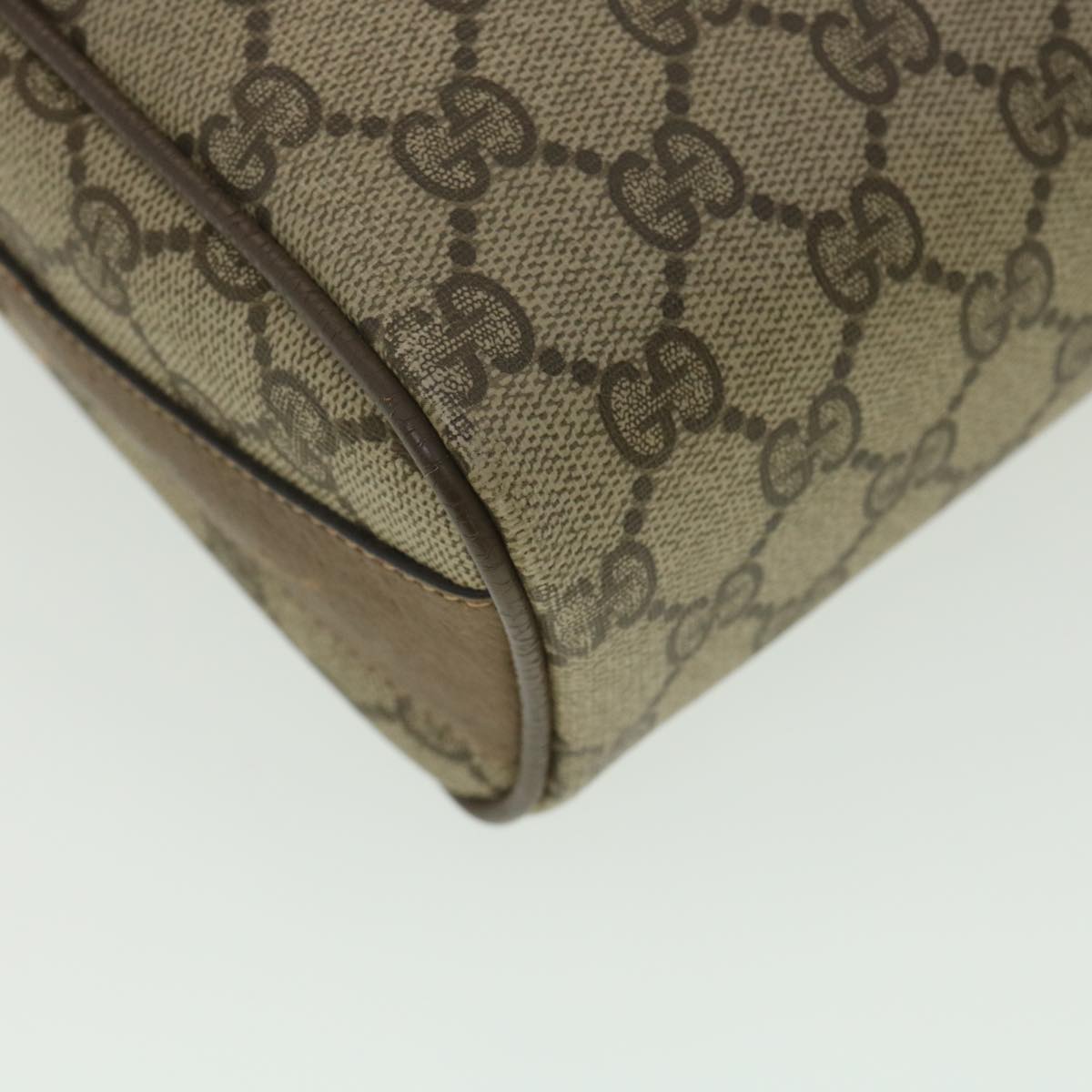 GUCCI GG Canvas Web Sherry Line Shoulder Bag Beige Red 89.02.012 36784