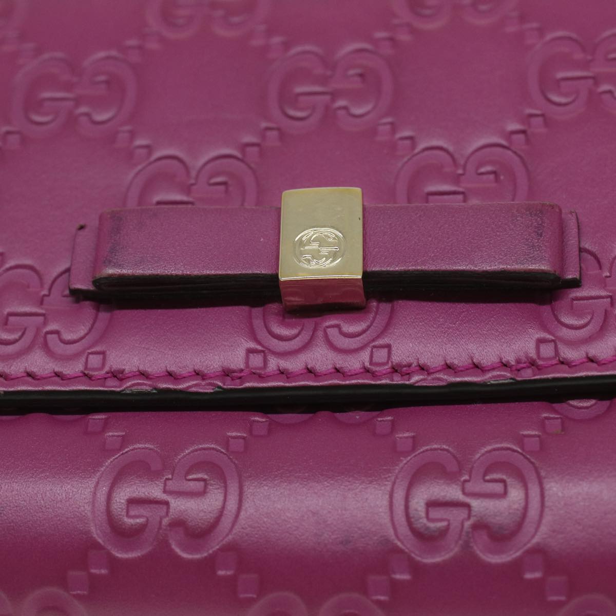 GUCCI Guccissima Long Wallet Pink 388679 36795