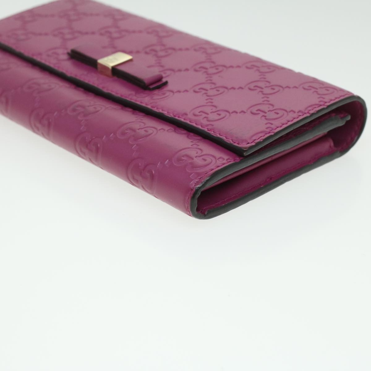 GUCCI Guccissima Long Wallet Pink 388679 36795