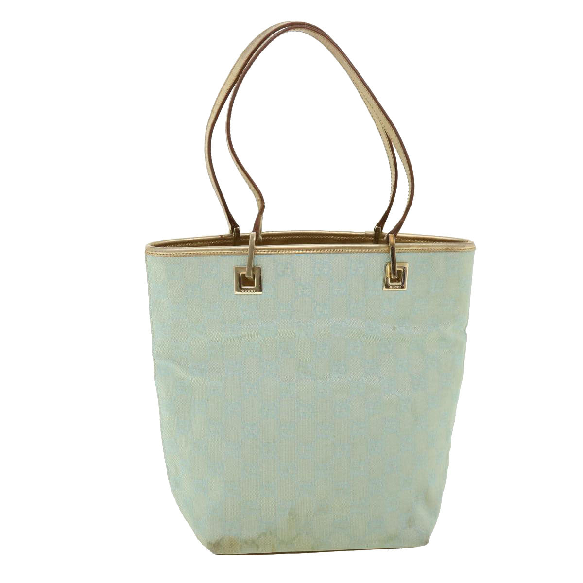 GUCCI GG Canvas Shoulder Bag Light Blue 0021099 36815