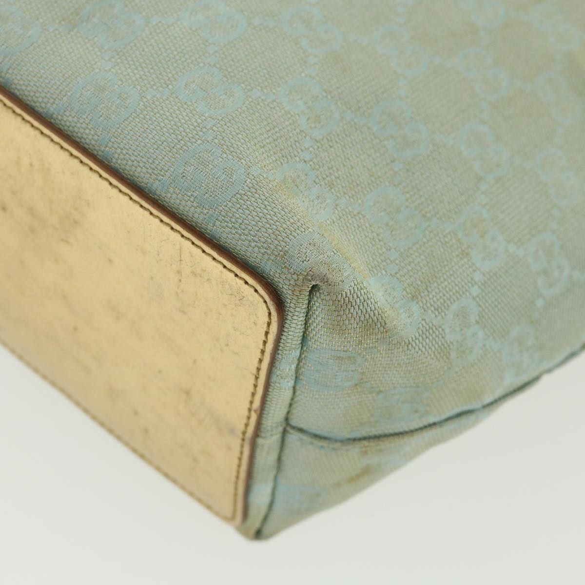 GUCCI GG Canvas Shoulder Bag Light Blue 0021099 36815