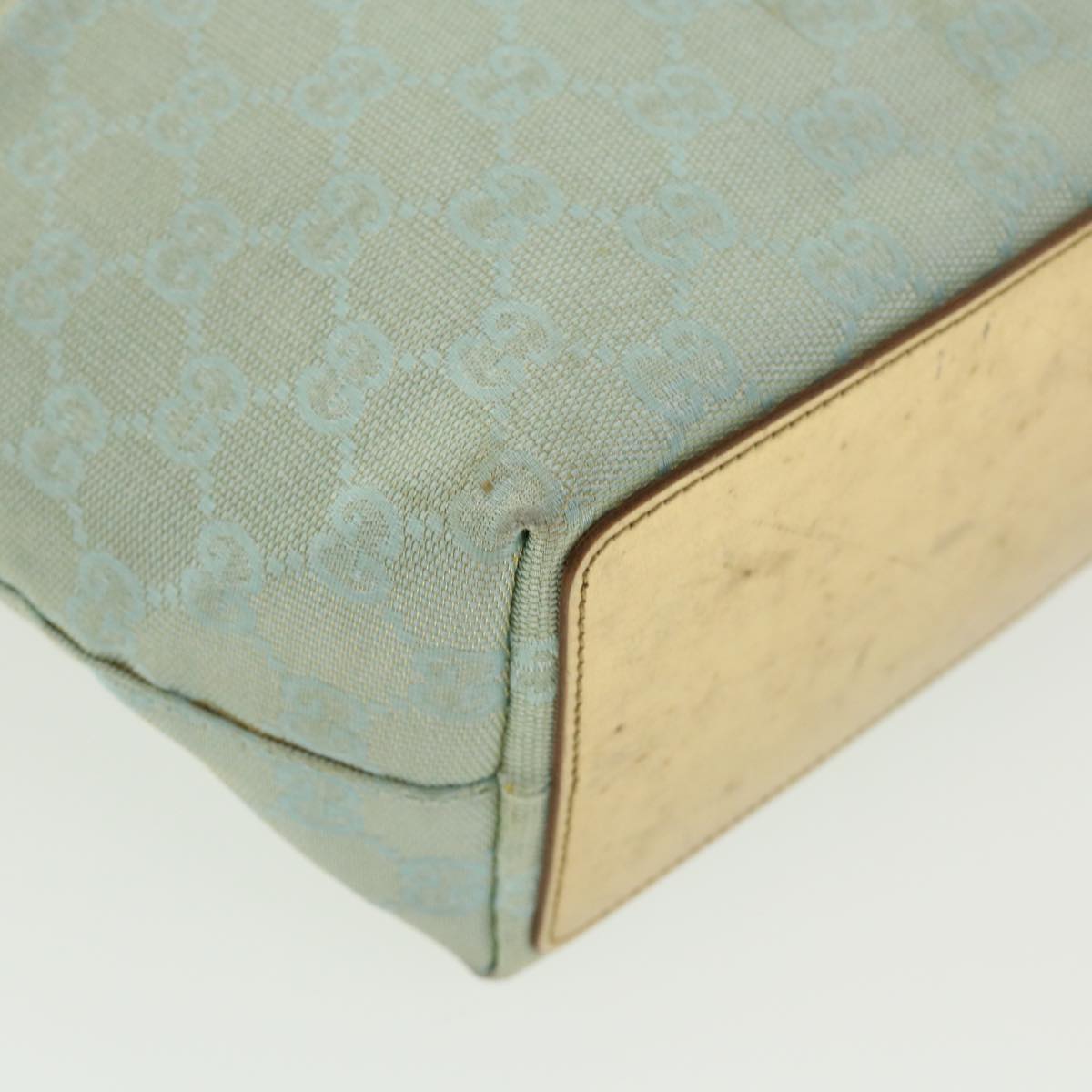 GUCCI GG Canvas Shoulder Bag Light Blue 0021099 36815