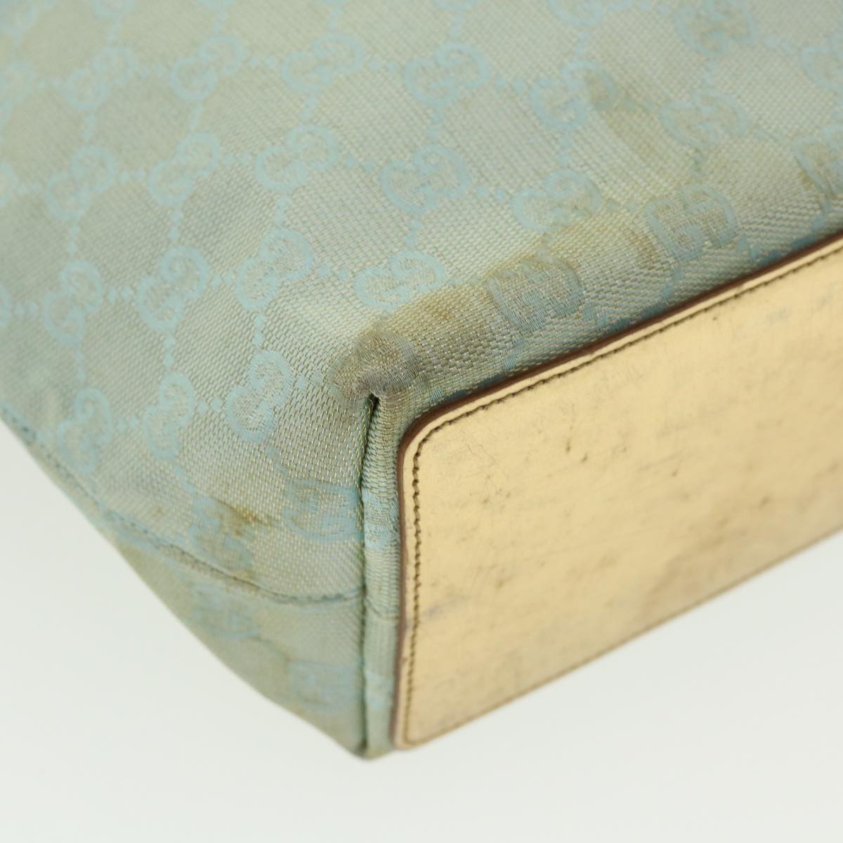 GUCCI GG Canvas Shoulder Bag Light Blue 0021099 36815