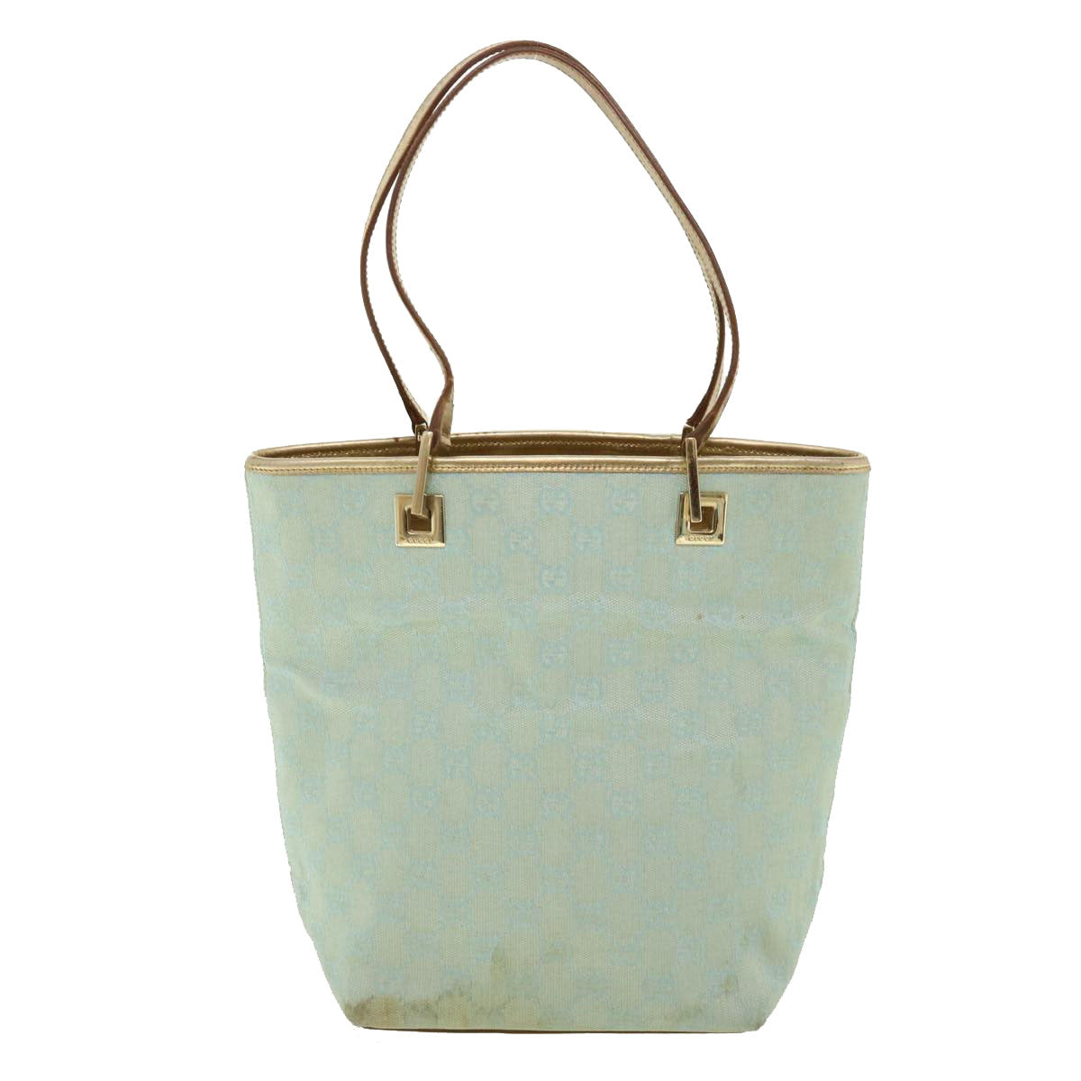 GUCCI GG Canvas Shoulder Bag Light Blue 0021099 36815