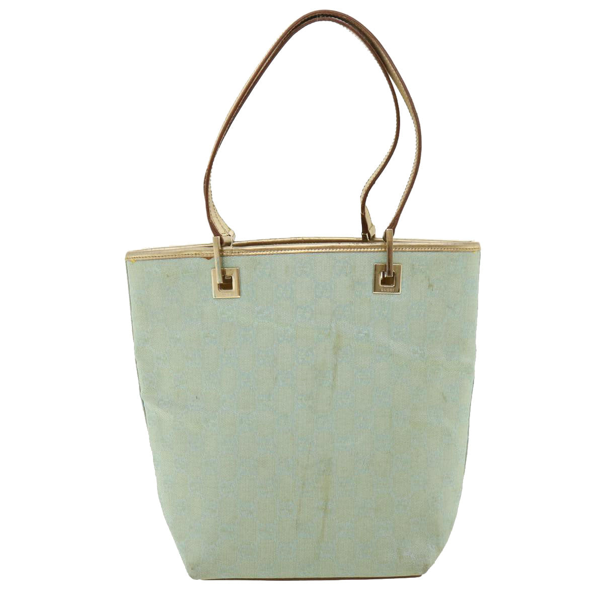 GUCCI GG Canvas Shoulder Bag Light Blue 0021099 36815