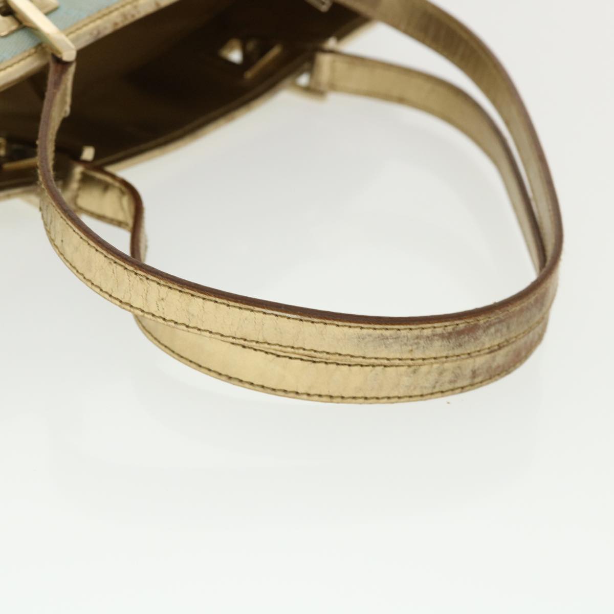 GUCCI GG Canvas Shoulder Bag Light Blue 0021099 36815