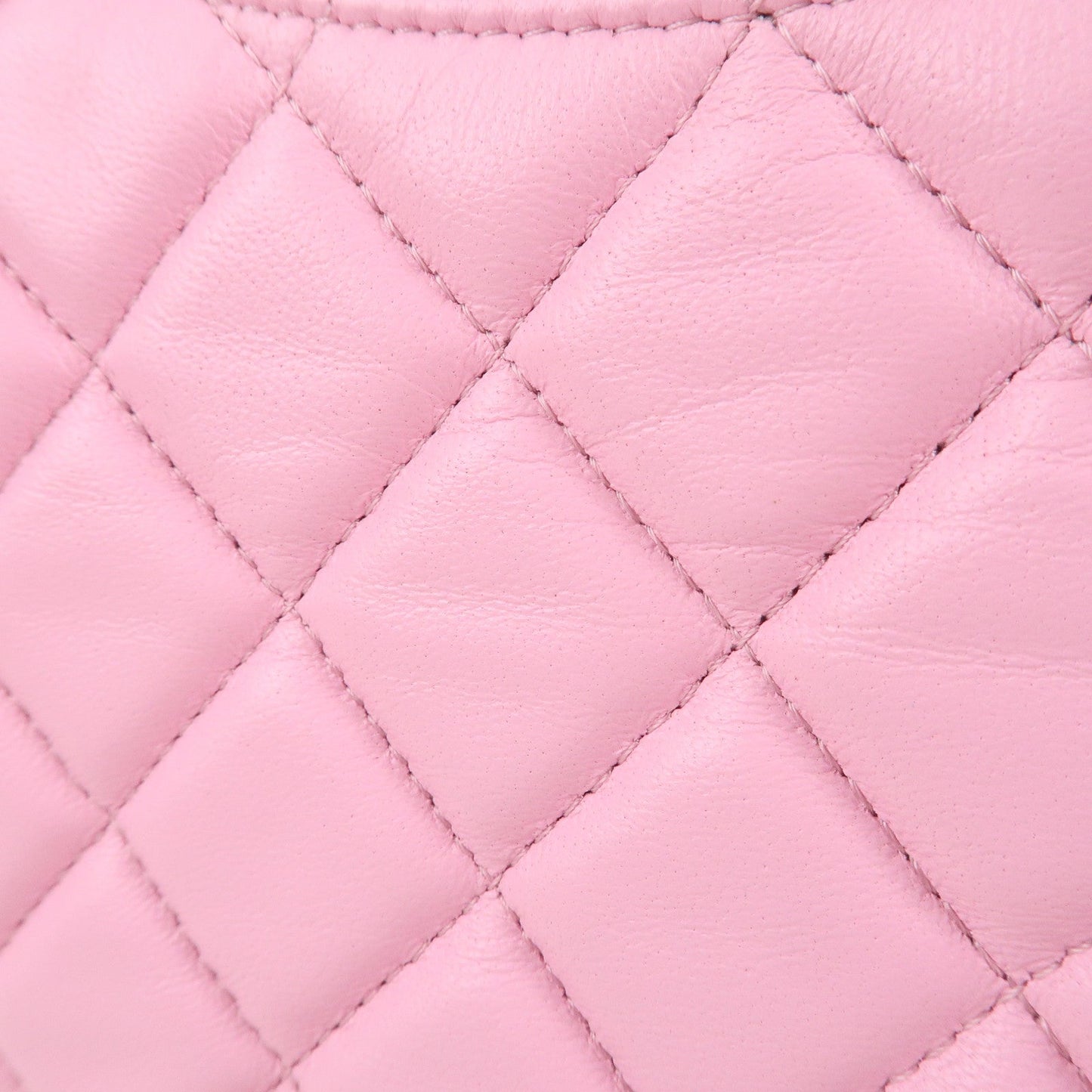 Auth CHANEL Matelasse Lamb Skin Small Hobo Shoulder Bag Pink AS3917 Used F/S