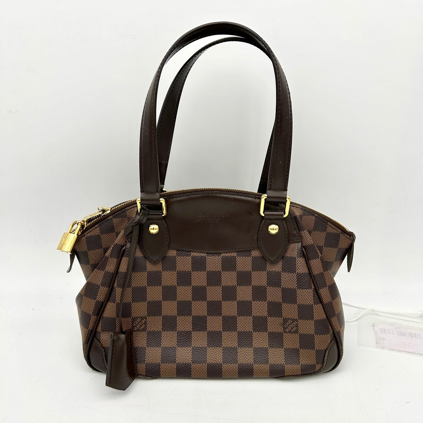 Louis Vuitton Verona PM Shoulder Bag Damie Ebene Leather Brown LA9890