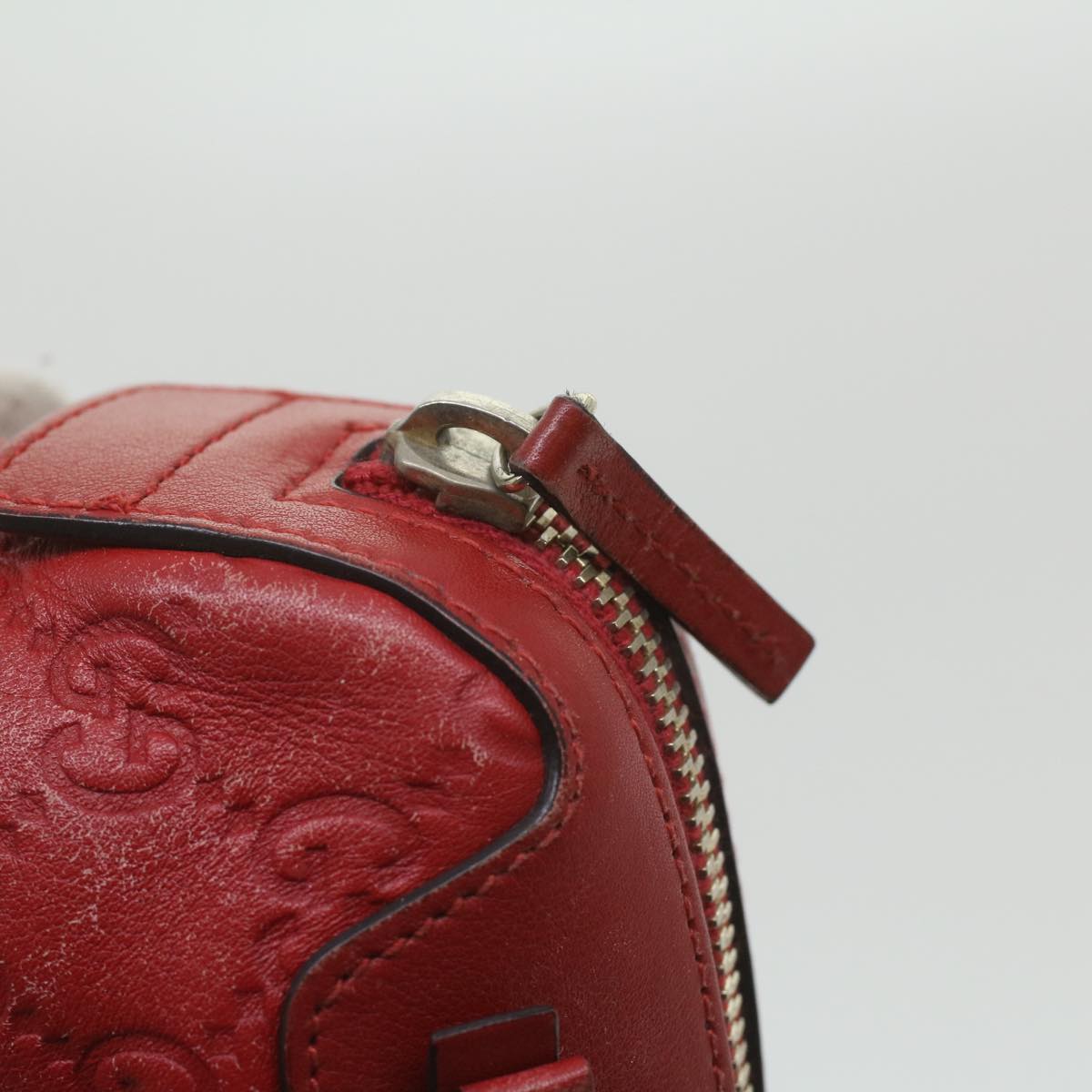 GUCCI Guccissima Pouch Red 282642 37323